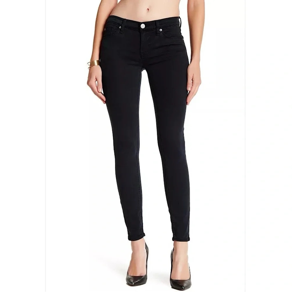 HUDSON Jeans Elle Mid Rise Ankle Krista Super Skinny Dark Wash  Women's SZ 26